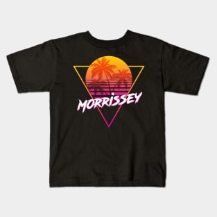 Morrissey - Proud Name Retro 80s Sunset Aesthetic Design Kids T-Shirt